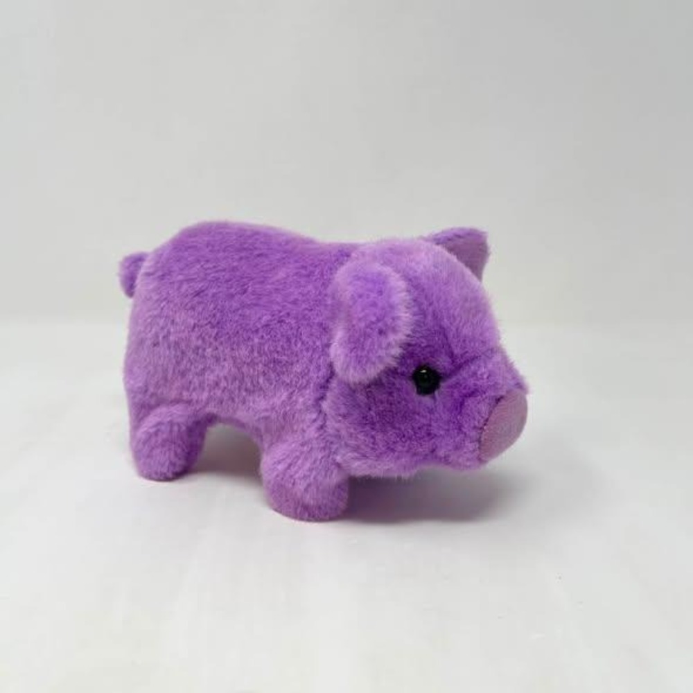 Westminster Bacon Bits Walking Snorting Pig Purple Battery Operated Plush Animal
